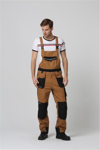 Left Hammer Loop Mens Work Bib trousers, 320gsm Workwear Bib Pants