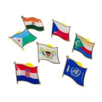 Emblème en lapel personnalisé rond ou drapeau en forme de dos