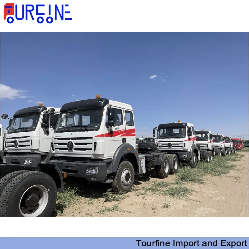 Beiben Ng80B 6X4 10 Wheel Heavy Duty Tractor Head Truck LHD For Container Transporting