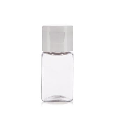 Square Mini Size 15ml Plastic Bottle Container With Screw Cap