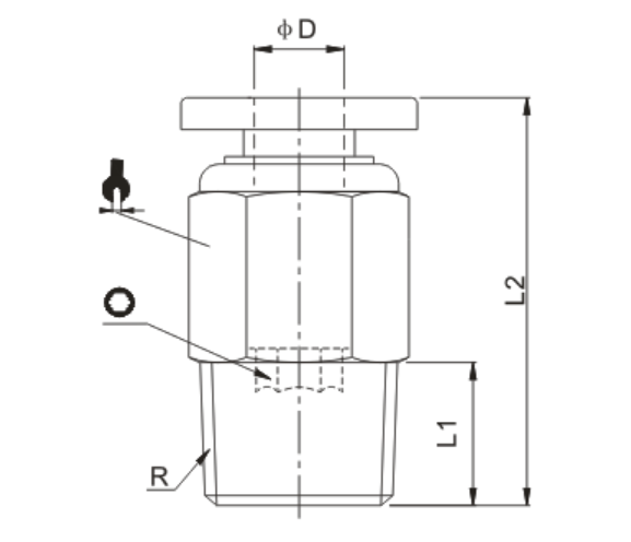 Brass Nickel Plate Pneumatic Tube Fittings