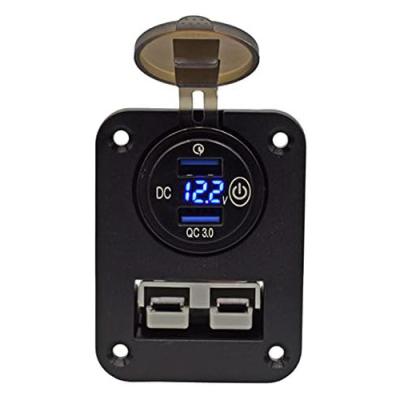 Innovative Design Double QC2.0 Motorcycle USB Charger 21W Aluminium Alloy