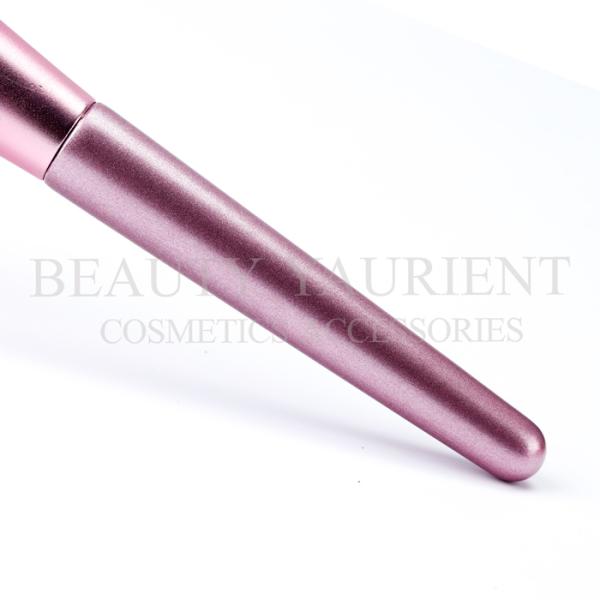 Aluminum Ferrule Synthetic Hair Powder Makeup Brush 18.2cm Length