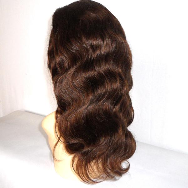 Top Quality Body Wave Brazilian Human Hair Bleached Knots Lace Front Wigs