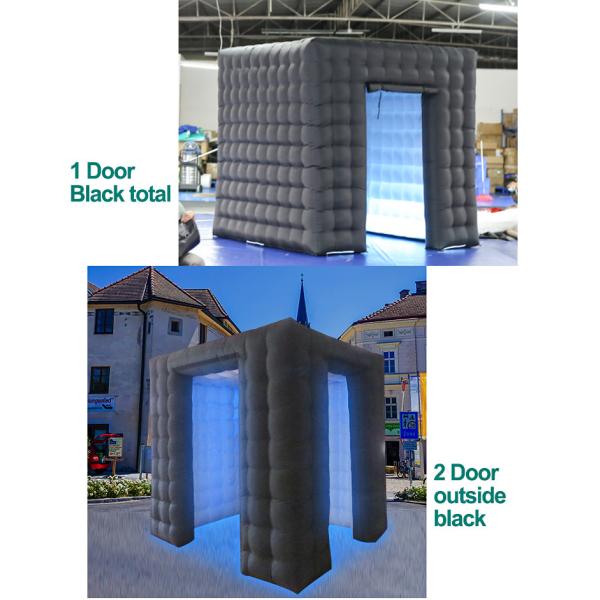 Inflatable Led 360 Photo Booth Enclosure Golden Inflatable Photo Booth With Camera