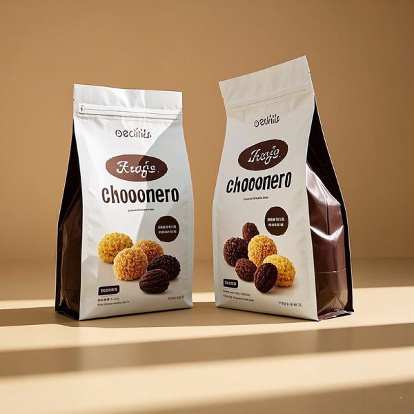 Custom Printed BOPET Coffee Bags - Matte Black Finish For Luxury Brand Identity
