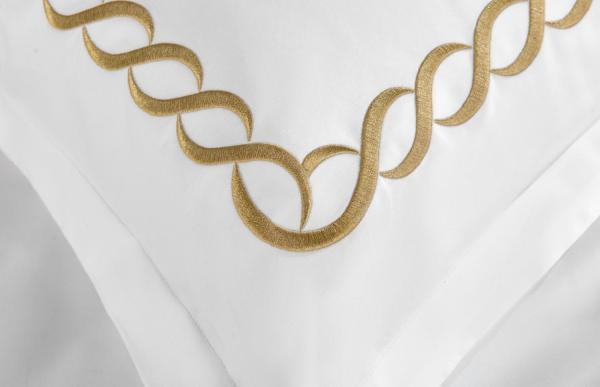 Cotton Embroidery Duvet Set Sustainable White Embroidered Duvet Cover