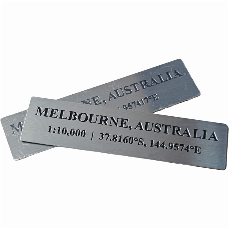 Custom Metal Aluminum Label Personal Design Brass Alloy Nameplate Laser Engraving Marking Blank Metal Nameplate