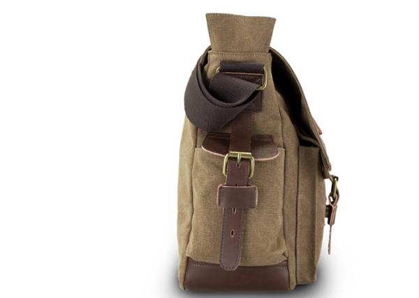 High Grade Cotton Canvas Mens Crossbody Computer Bag Waterproof SLR Camera Bag