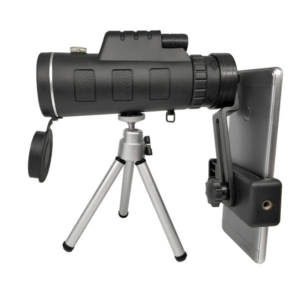 Черная супер приведенная в действие Monocular чернота телескопа 40x60 с компасом/треногой