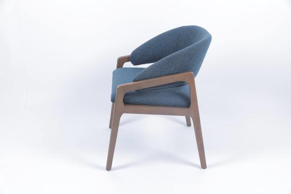 Fabric Metal Loft Dining Armchair Furniture Dining Room Chairs Customized Sizes