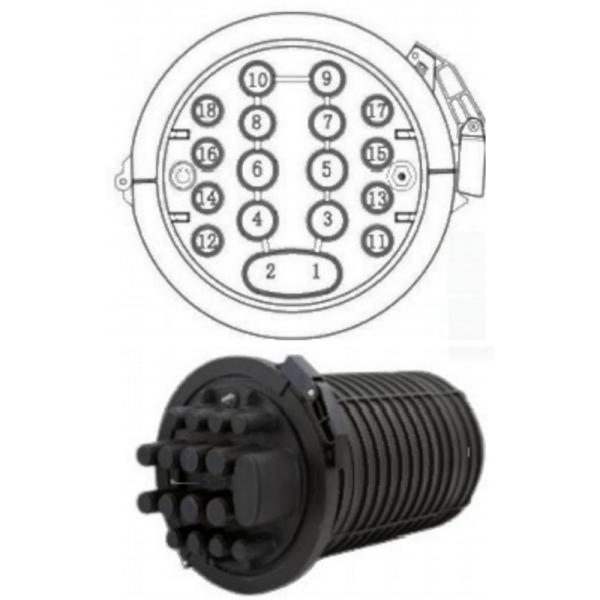 Fermeture de la boîte mini-terminal Bonne performance pour FTTH 96 144 288 1152 Fermeture du dôme de base