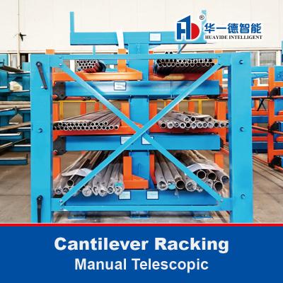 Cantilever Telescópico Manual Cantilever de lado único ou duplo para materiais longos
