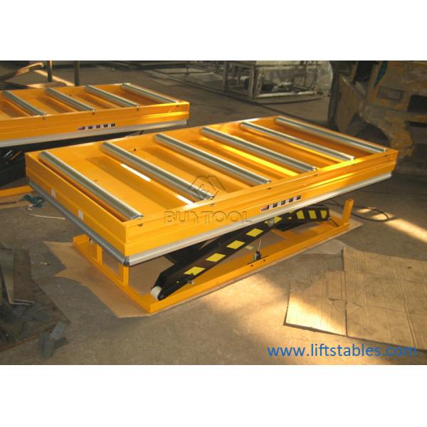 Elevador estacionário da pálete do carro hidráulico elétrico do elevador da tabela equipado com a parte superior 1.1kw do transporte