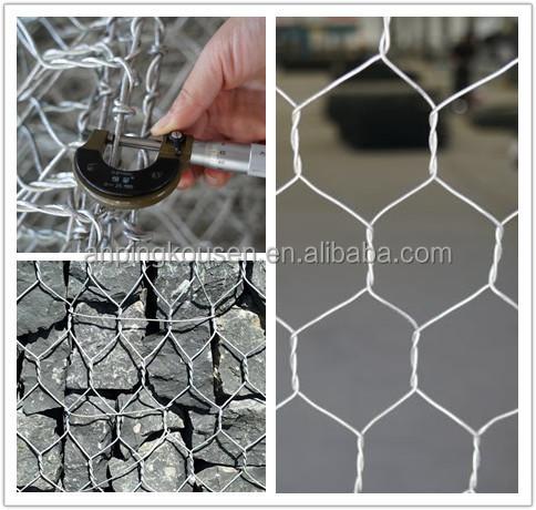 Supply Galvanized Wire Mesh Hexagonal Gabion Wall Basket Box for River Construction