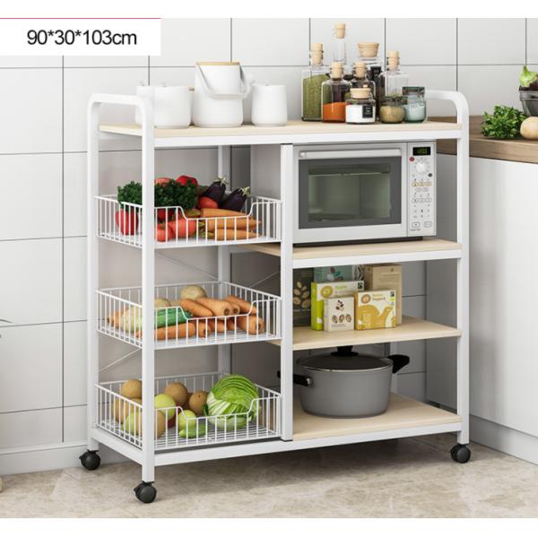 4 Tier Removable Kitchen Storage Rack , Anti Rust Kitchen Plate Rack Shelf