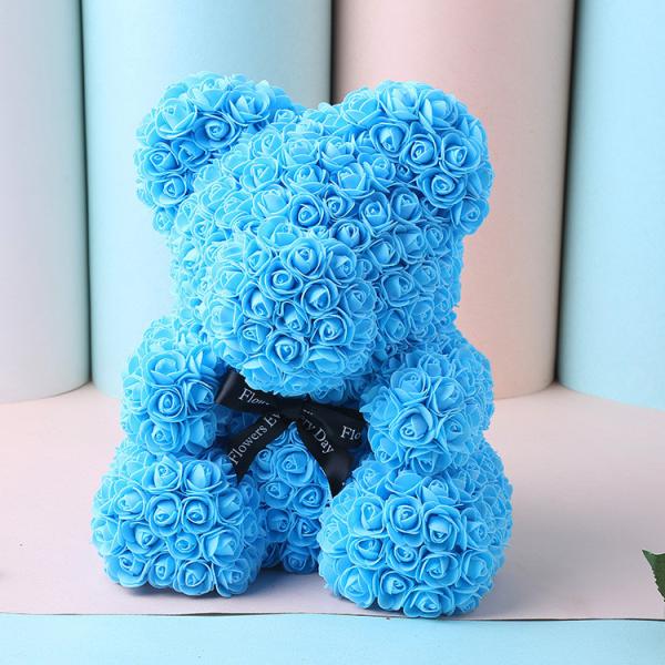 Large Rose Bear Foam / PE Handmade Artificial Flowers for Valentine Day Gift 70cm