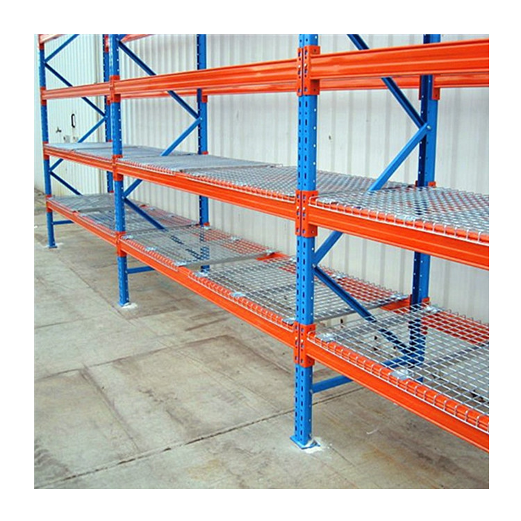 Warehouse Storage 2500lbs Powder Coated Steel Wire Mesh Pallet Rack Decking For Step Beam