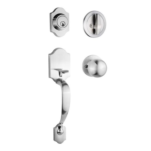 Zinc Alloy Door Locks Single Door Large Handle Heavy Duty Locks Door Edge Distance Adjustable Plating Villa Door Locks