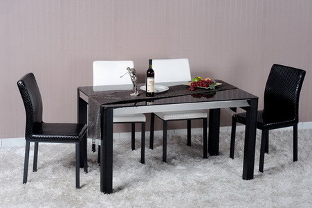 Modern Dining Room Furniture,Wood Dining Table,PU Chair