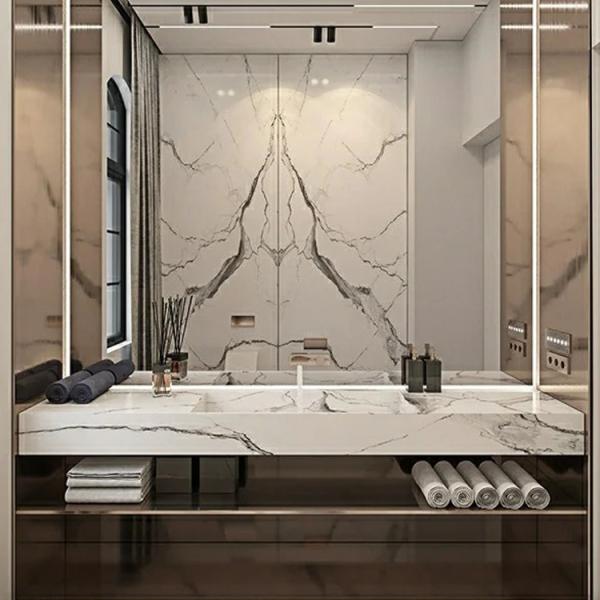 ISO9001 Bathroom Vanity Cabinets Wall Mounted Bathroom Sink Cabinet