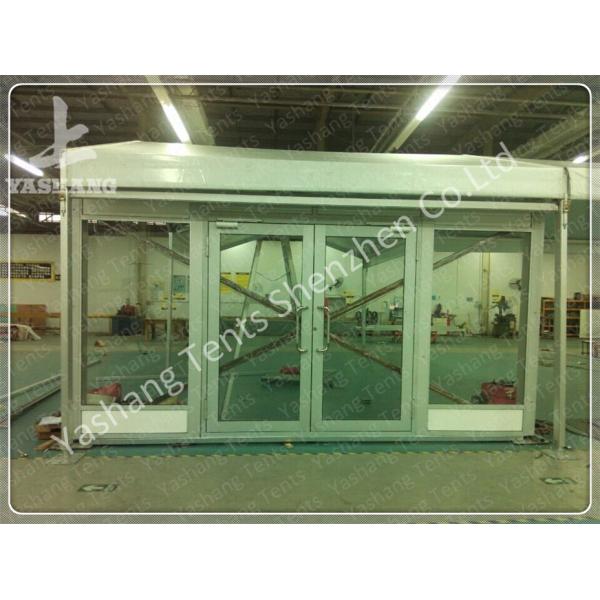 Heat Resistant Tent Accessories Height Customizable Fabric Door Glass Door Roller Gate
