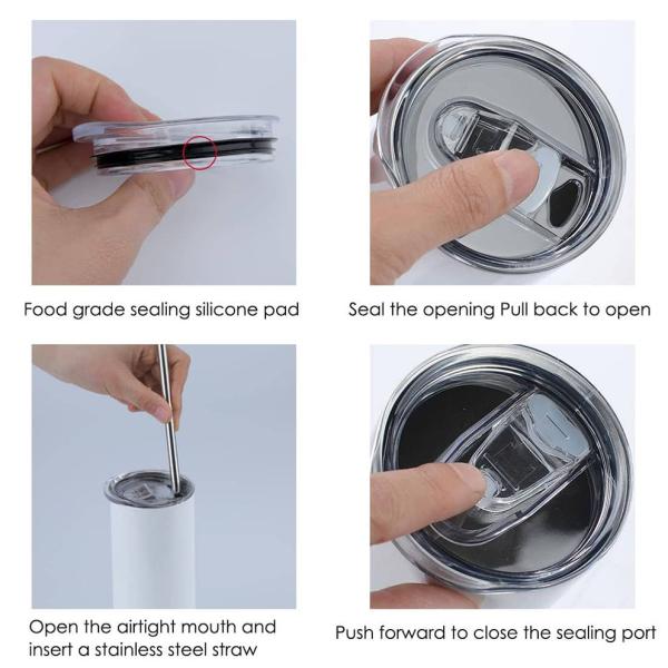 600 ml de boissons métalliques rouges personnalisées 20 oz en acier inoxydable éclaboussure sublimation mince éclaboussures de vin miroir exécutif croque d'eau chrome corps droit