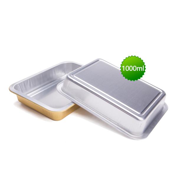1000ml rectangular aluminum foil sealed box