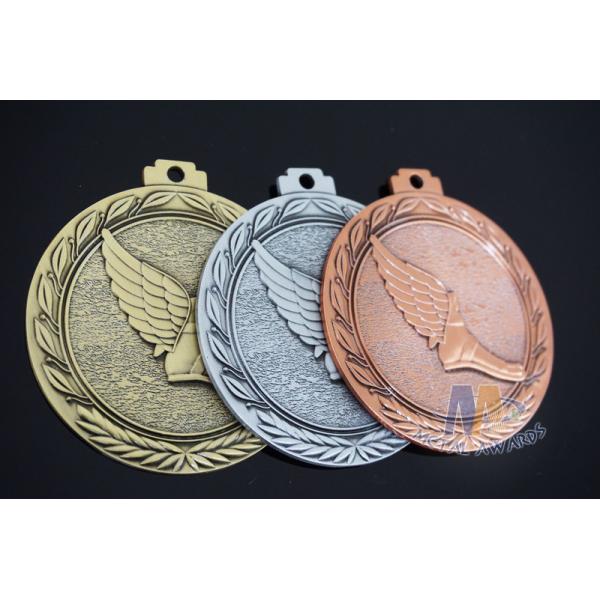 3d Effect Custom Engraved Medals With Antique Gold Silver Copper Plating