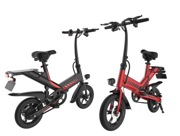 Brushless Motor 350w Folding Motorized Bicycle 12 Inch Lithium Battery Power Supply