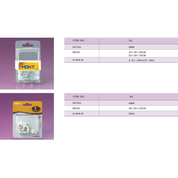 Blister card packing cable clips