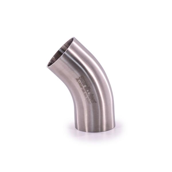 Métal alliage de nickel Inconel 625 Meilleur 45 degrés Butt soudage coude ASME B16.9 Taille personnalisée Argent