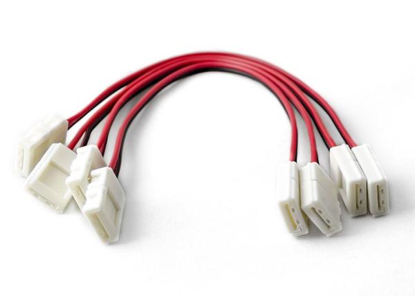 3528 Single Color  LED Strip Connector Strip To Wire 8mm 6 Inches Long