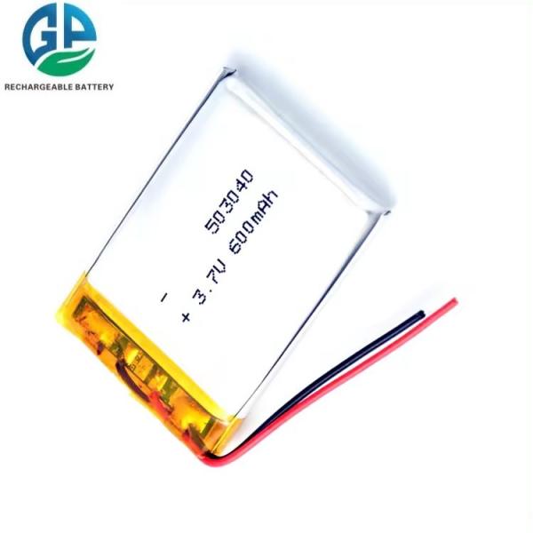 503040 Size 3.7V 600mAh KC IEC62133 Certified Lithium Polymer Lipo Rechargeable Battery Pack