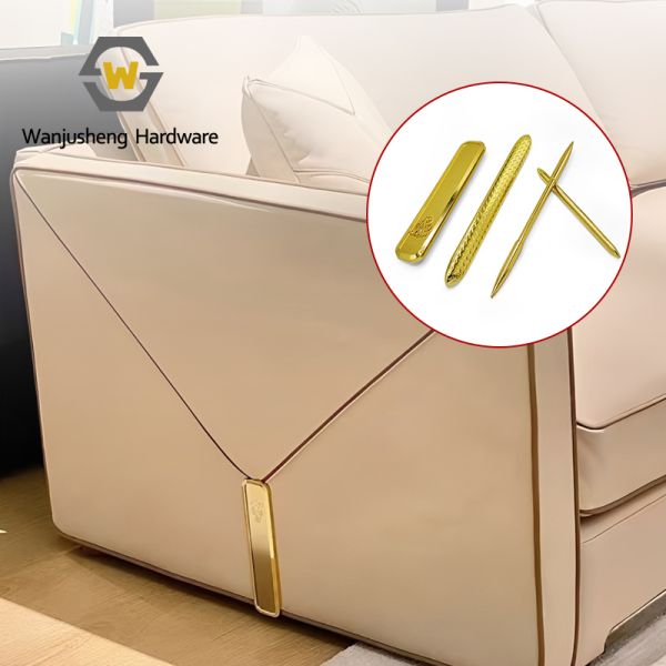 Upholstered Furniture Zinc Alloy Sofa Buckle Soft Bed Headboard Decorative Strip Accent Wall Buckle Furniture Accessories