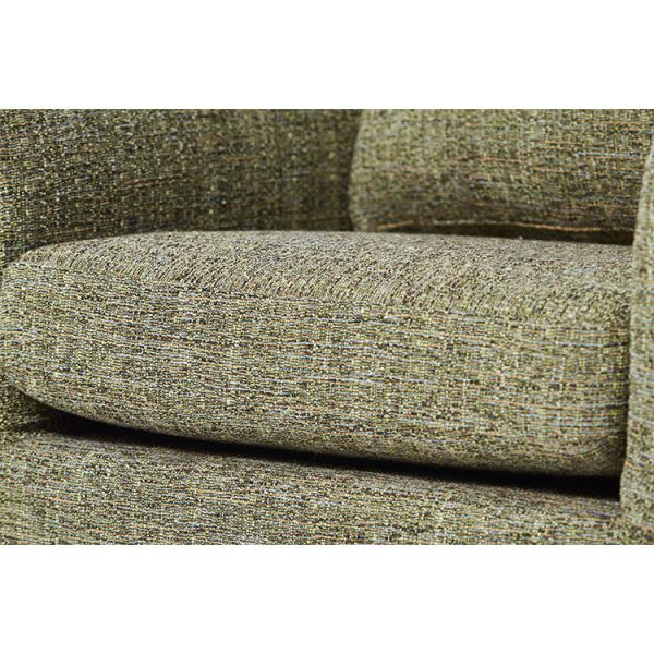 Fashion Living Room Couches Natural Linen Material Fabric Green With Metal Base