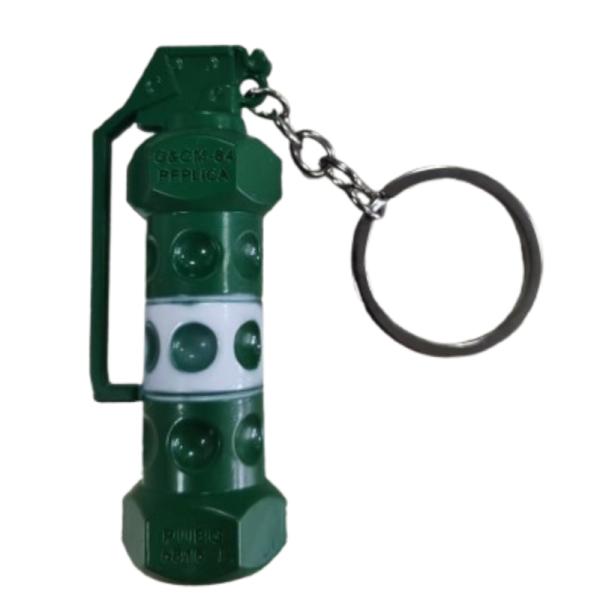 High Quality Modern Key Chain Gunplay Flash Bomb Stun Grenade Pendant Fashionable Arts Crafts Collection Gift Printing