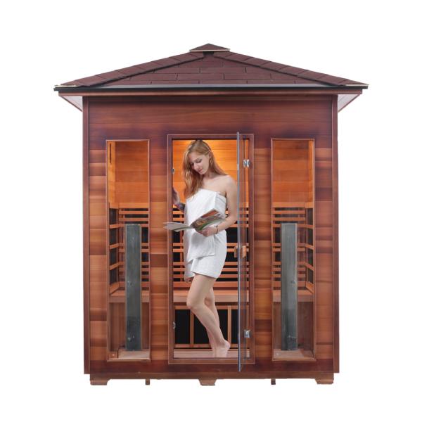 Carbon Panel Heater 4 Person Infrared Sauna Outdoor
