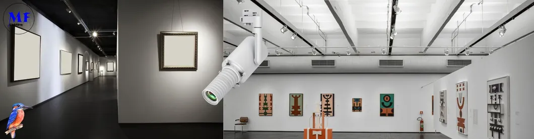 Factory Price 10W 1-10V Dimming Shapeable 360° Rotation High Brightness 2700K-6000K LED Spot Track Light for Art Gallery