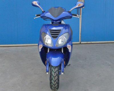 Blue Mini Scooter Motorcycle With 150cc CVT Forced Air Cooled Engine