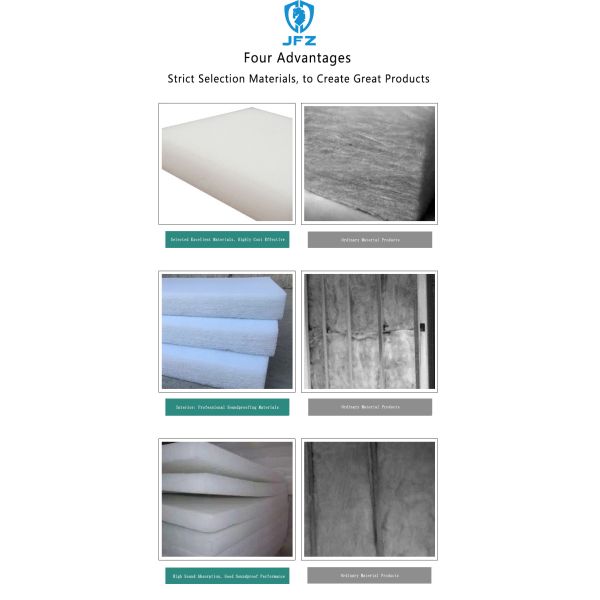 Eco Friendly Soundproof Polyester Wool Insulation Board For Room Decor