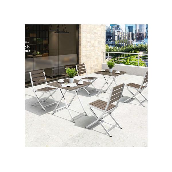 OEM ODM Polywood Garden Table Fold Up Patio Table Scratch Resistant