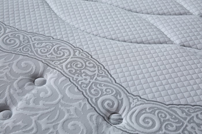 White Comfort Pocket Mattress With Latex Memory Foam For Ultimate Comfort Support