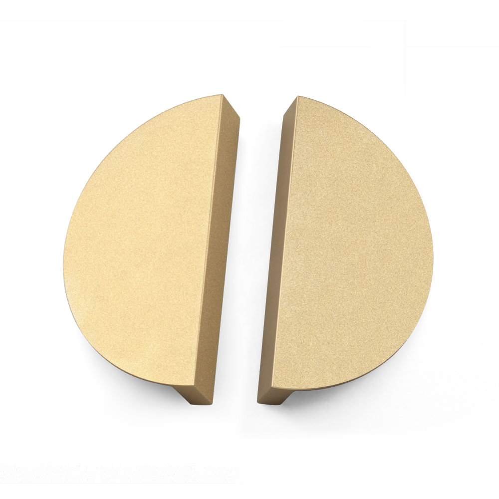 New Brass Drawer Handles Half Moon Handles Hardware Accessories Pulls for Doors