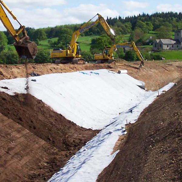 Pet/PP Spunbond Nonwoven Fabric Geotextile for Reservoirs Artificial Lakes Tailings Ponds Landfills Filtration Isolation