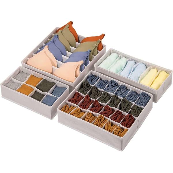 Разделитель ящика шкафа коробки отсека хранения нижнего белья ткани