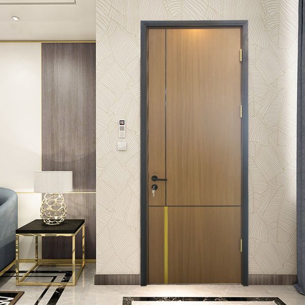 Soundproof Modern Home Interior Doors Solid Wood Exterior Doors Custom Core