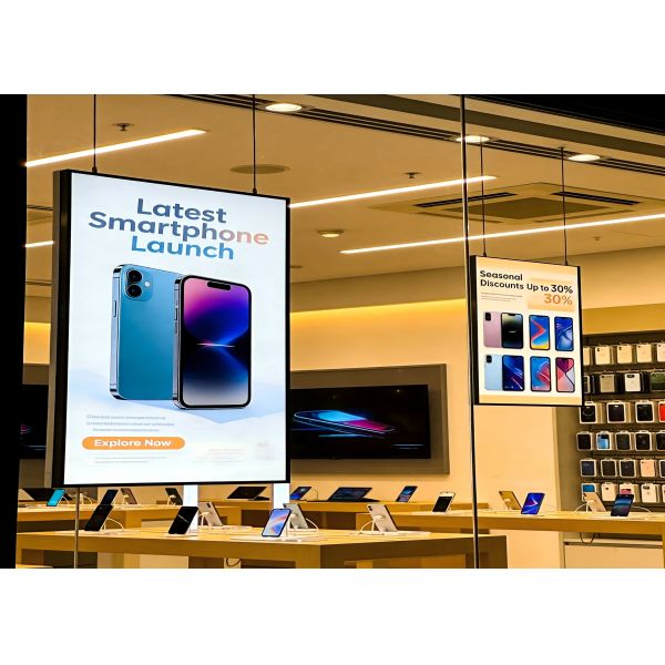 High Bright Digital Window Displays 3840x2160 For Restaurants Storefronts Salons