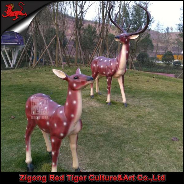 Солнцезащитная изготовленная на заказ смола статуй животных сада продуктов стеклоткани