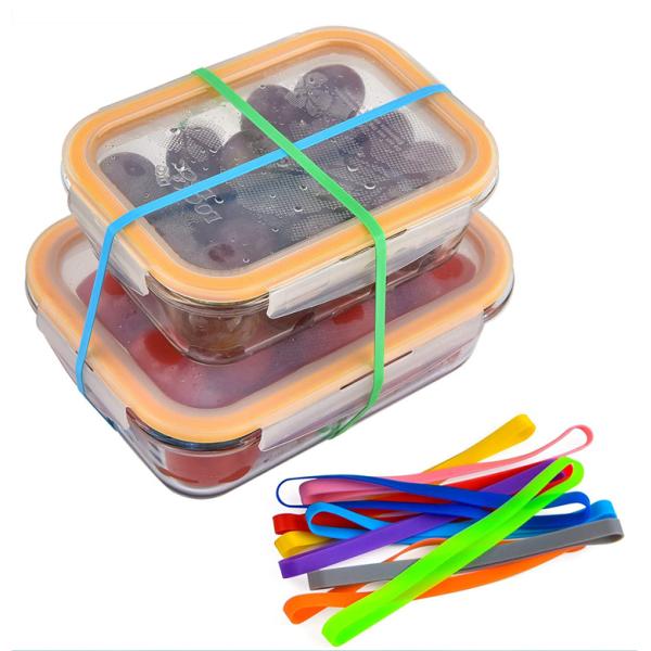 Silicone Rubber Gift Bow Wrapping Elastic Band for Easy Notebook Outdoor Gear Packing